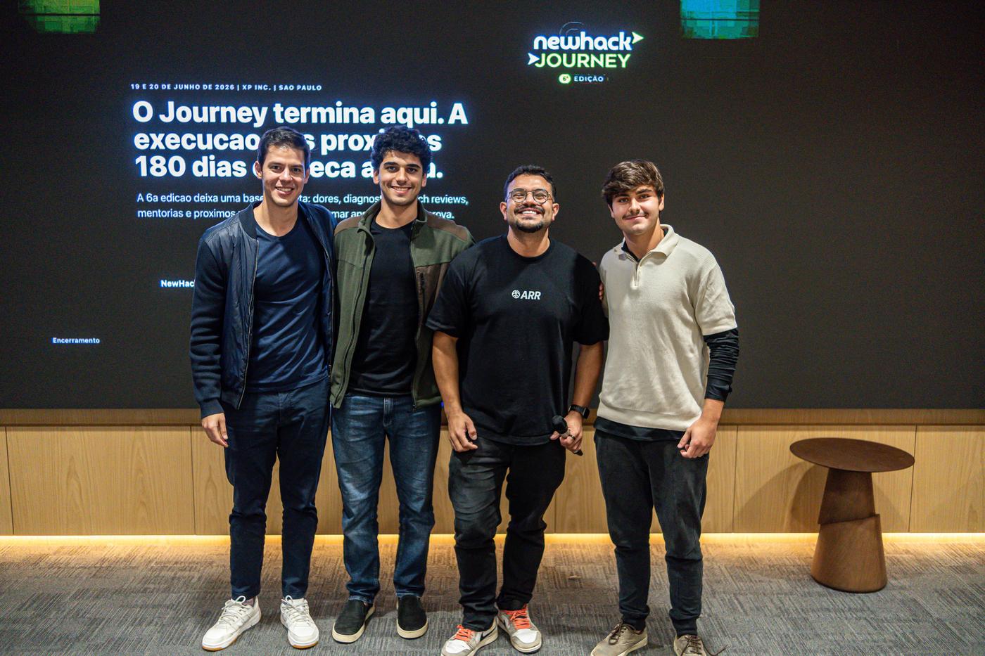 Group of founders at the newhack Journey closing