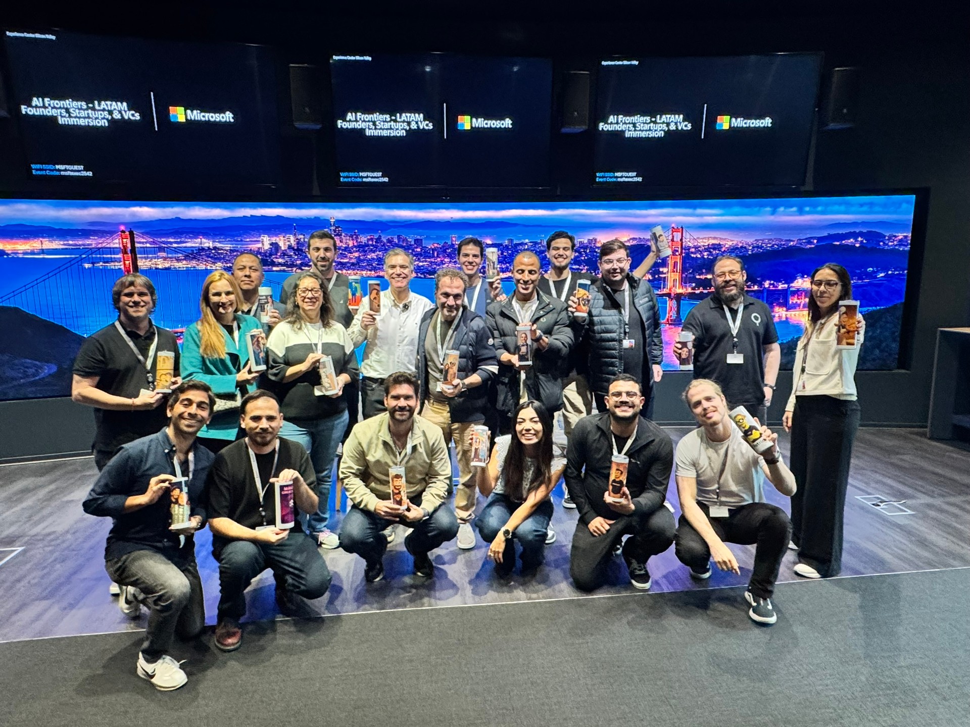 O grupo na Microsoft