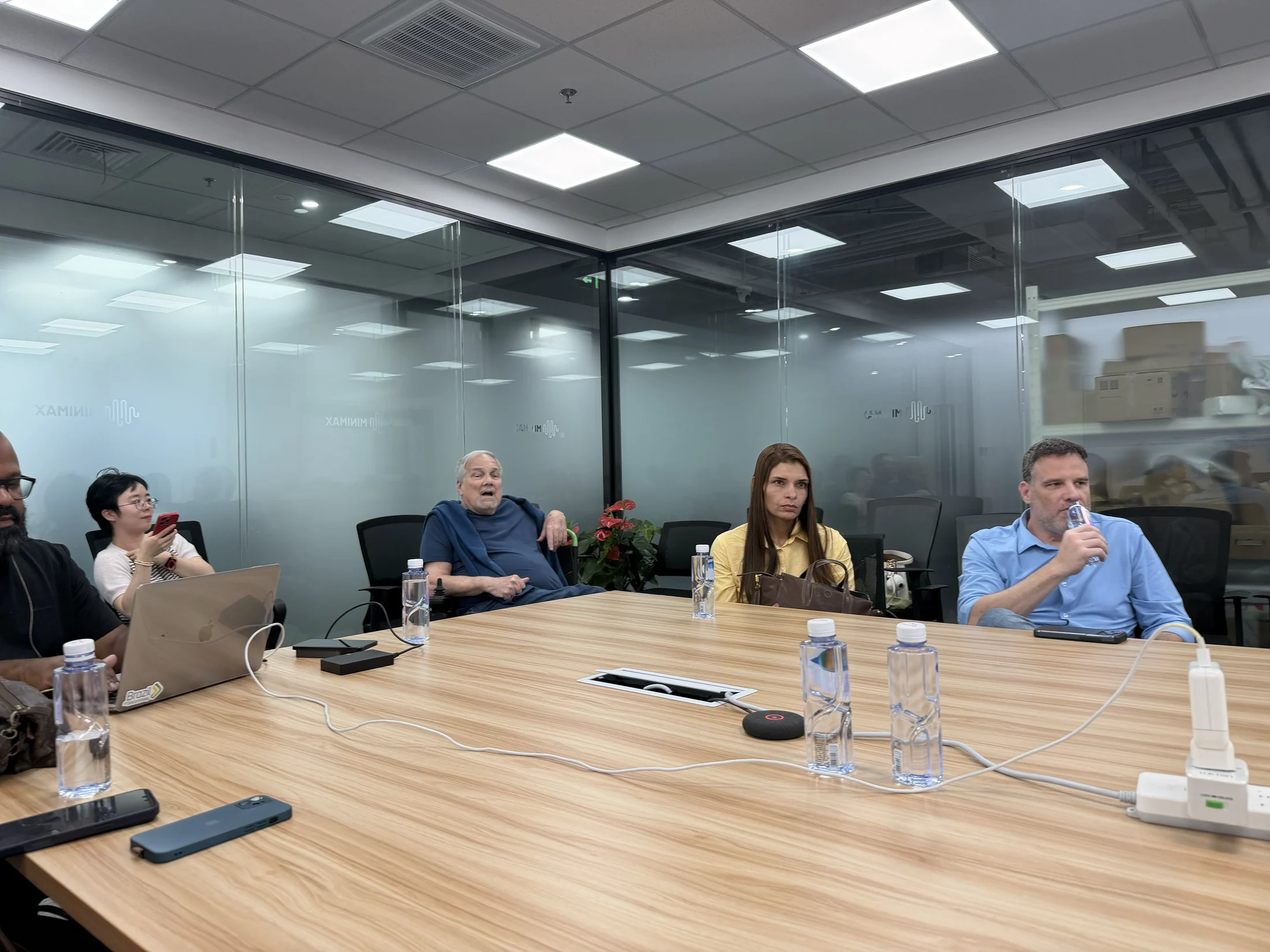 Participantes do grupo durante a conversa da visita.
