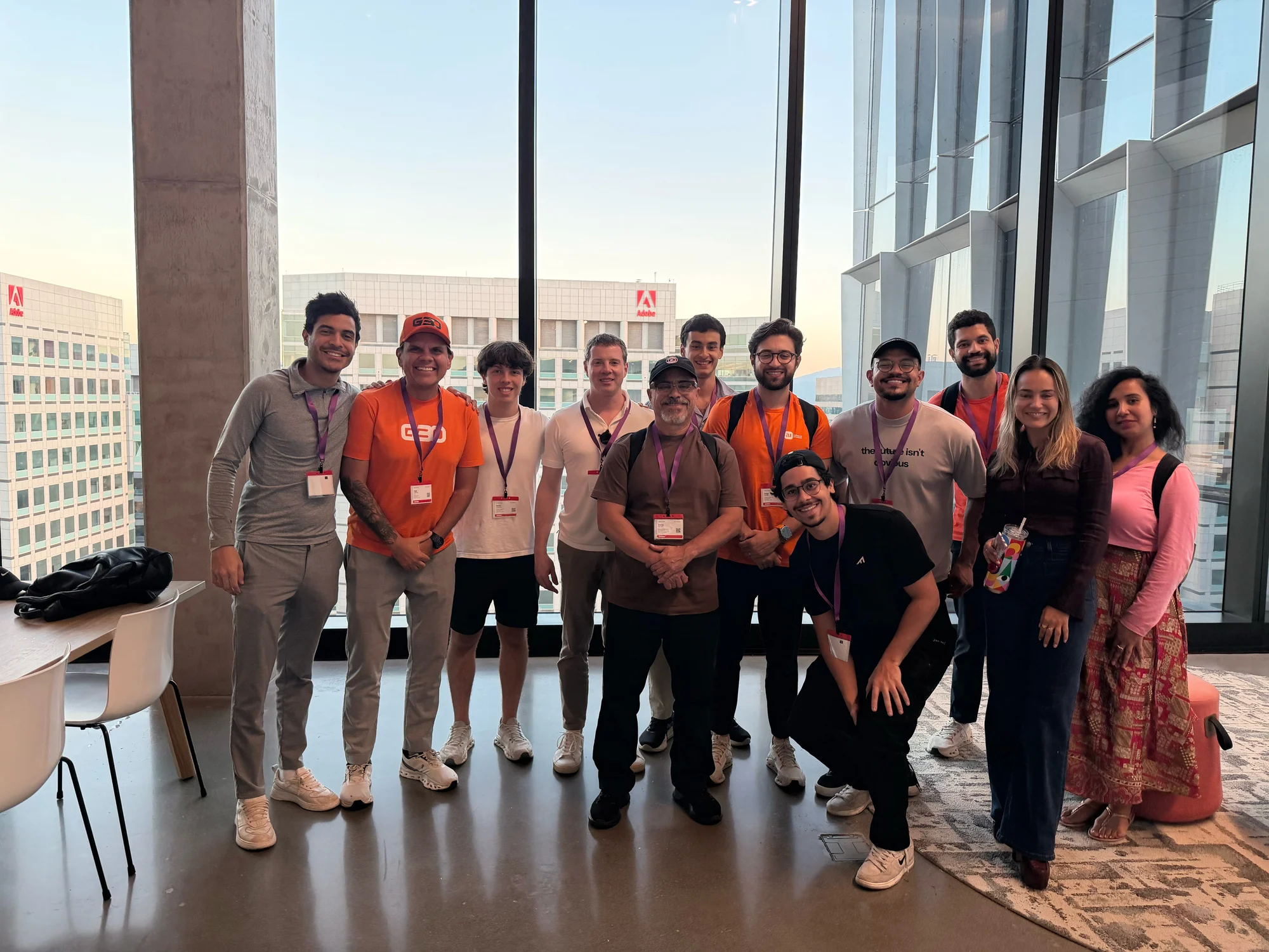 Registro 4 da visita à Adobe em San Jose