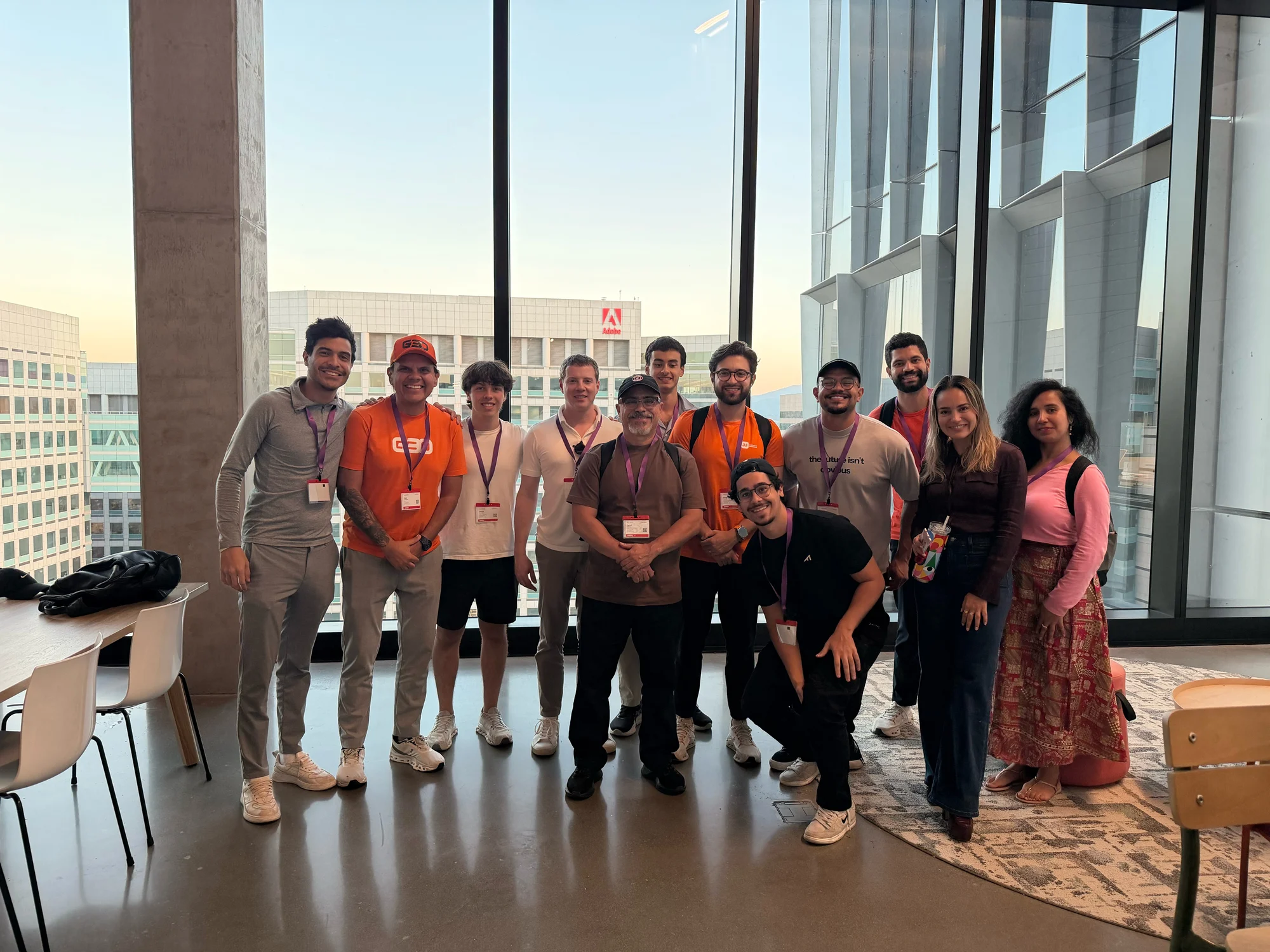 Registro 3 da visita à Adobe em San Jose