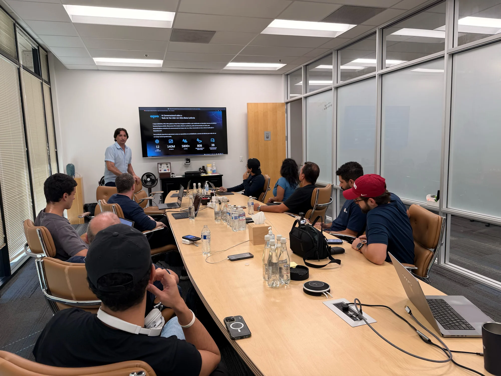 Registro 1 da visita à Agora.io em Santa Clara