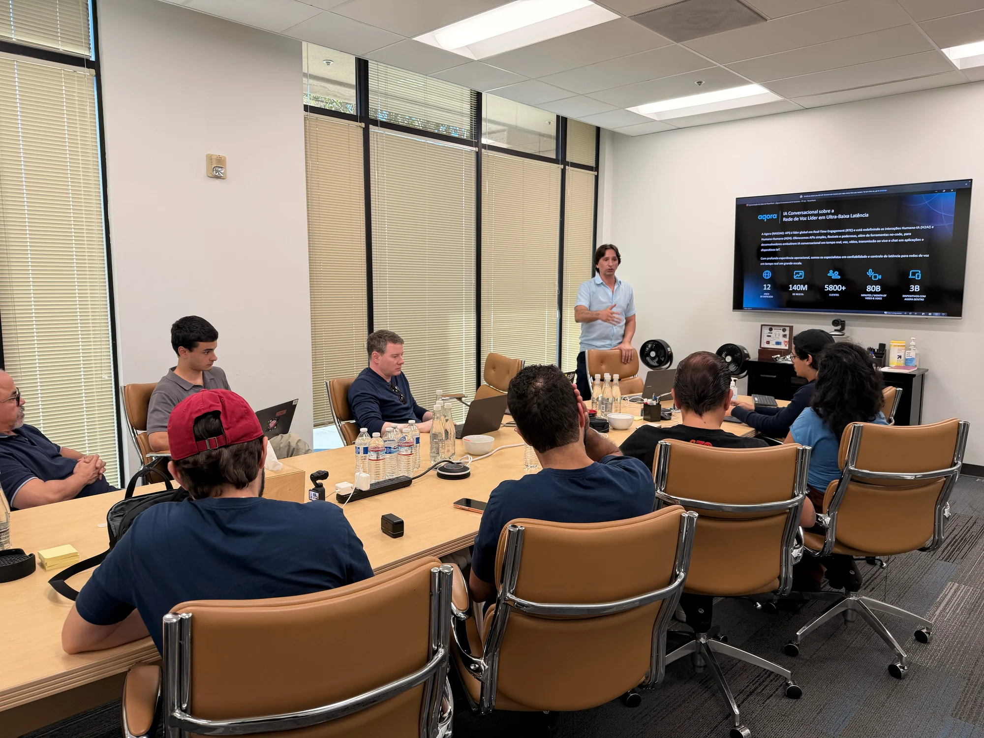Registro 5 da visita à Agora.io em Santa Clara