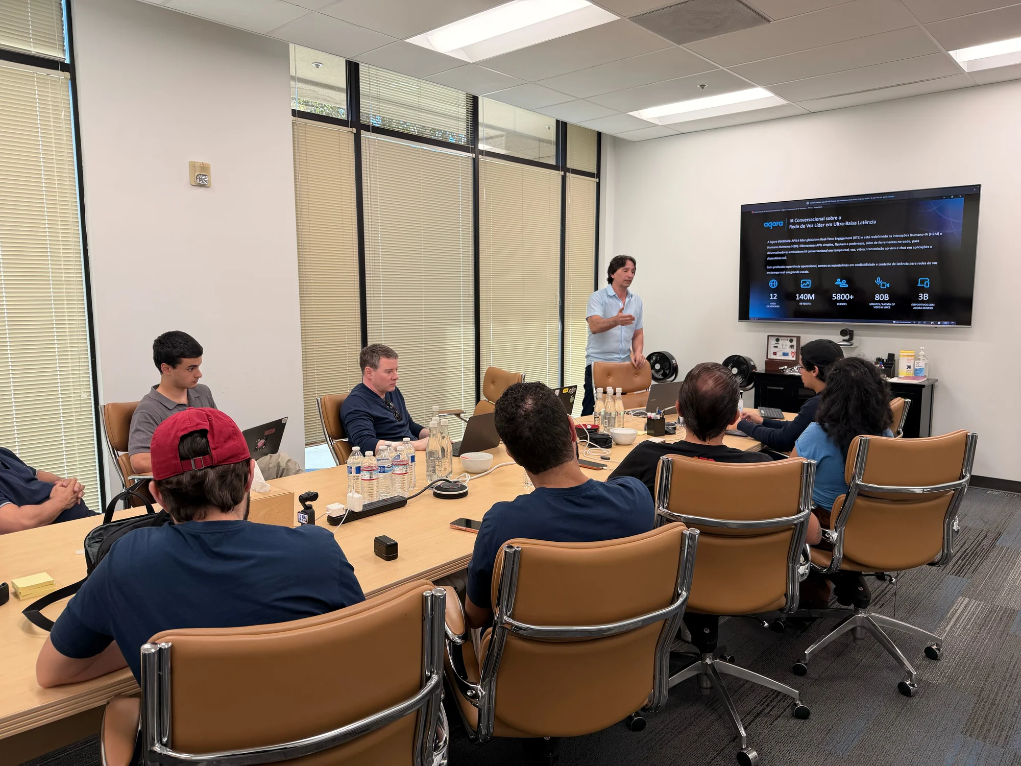 Registro 6 da visita à Agora.io em Santa Clara
