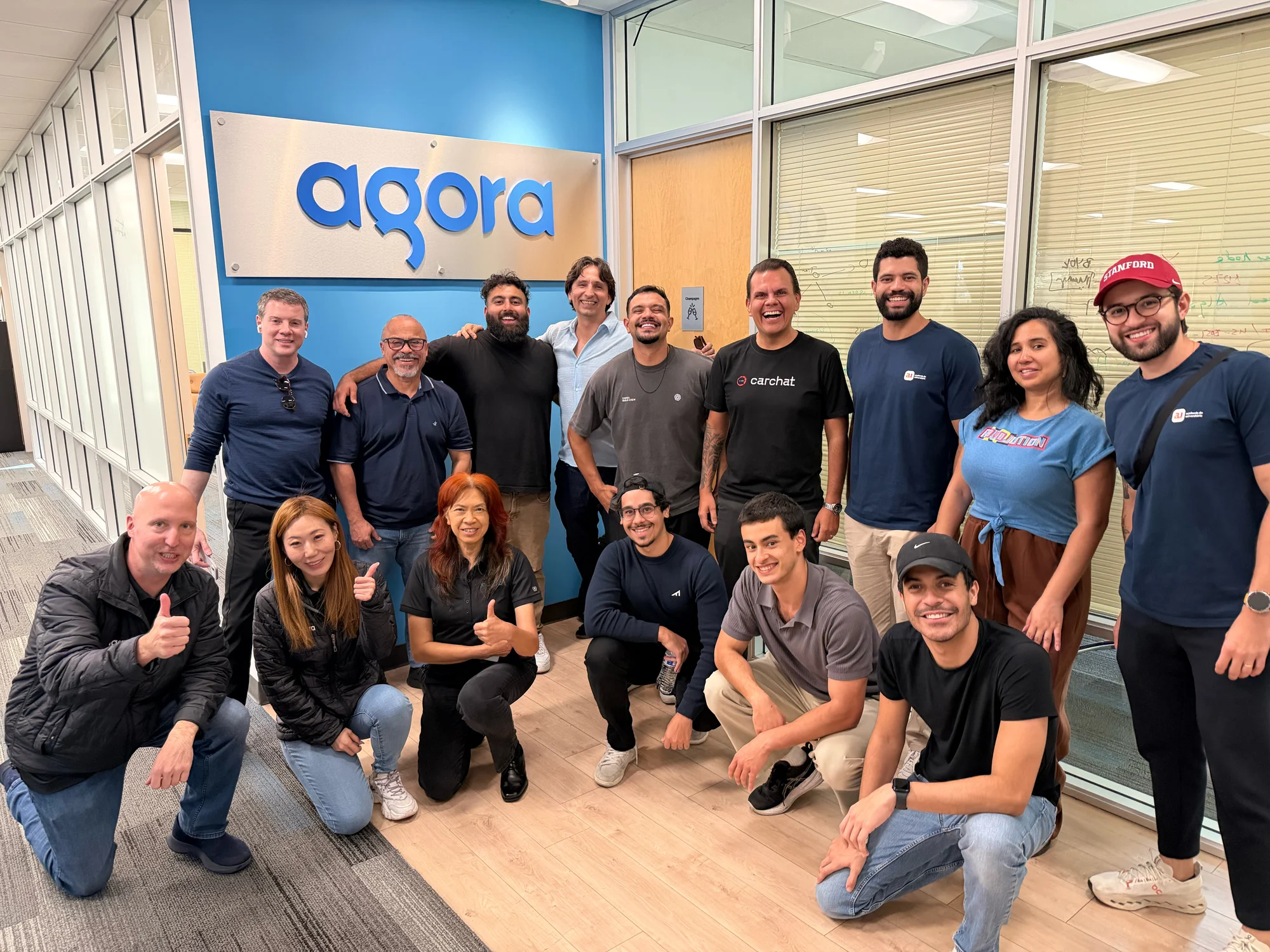 Registro 14 da visita à Agora.io em Santa Clara