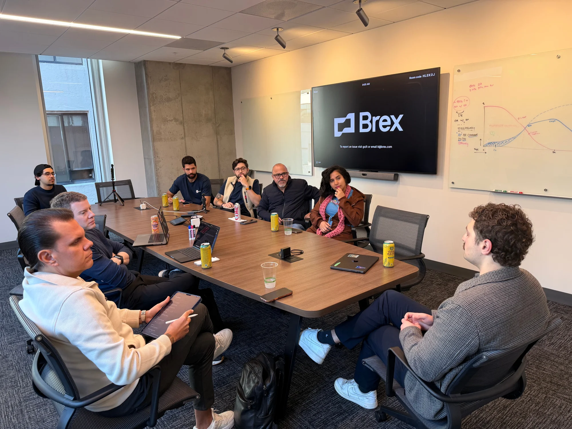 Registro 30 da visita à Brex em San Francisco