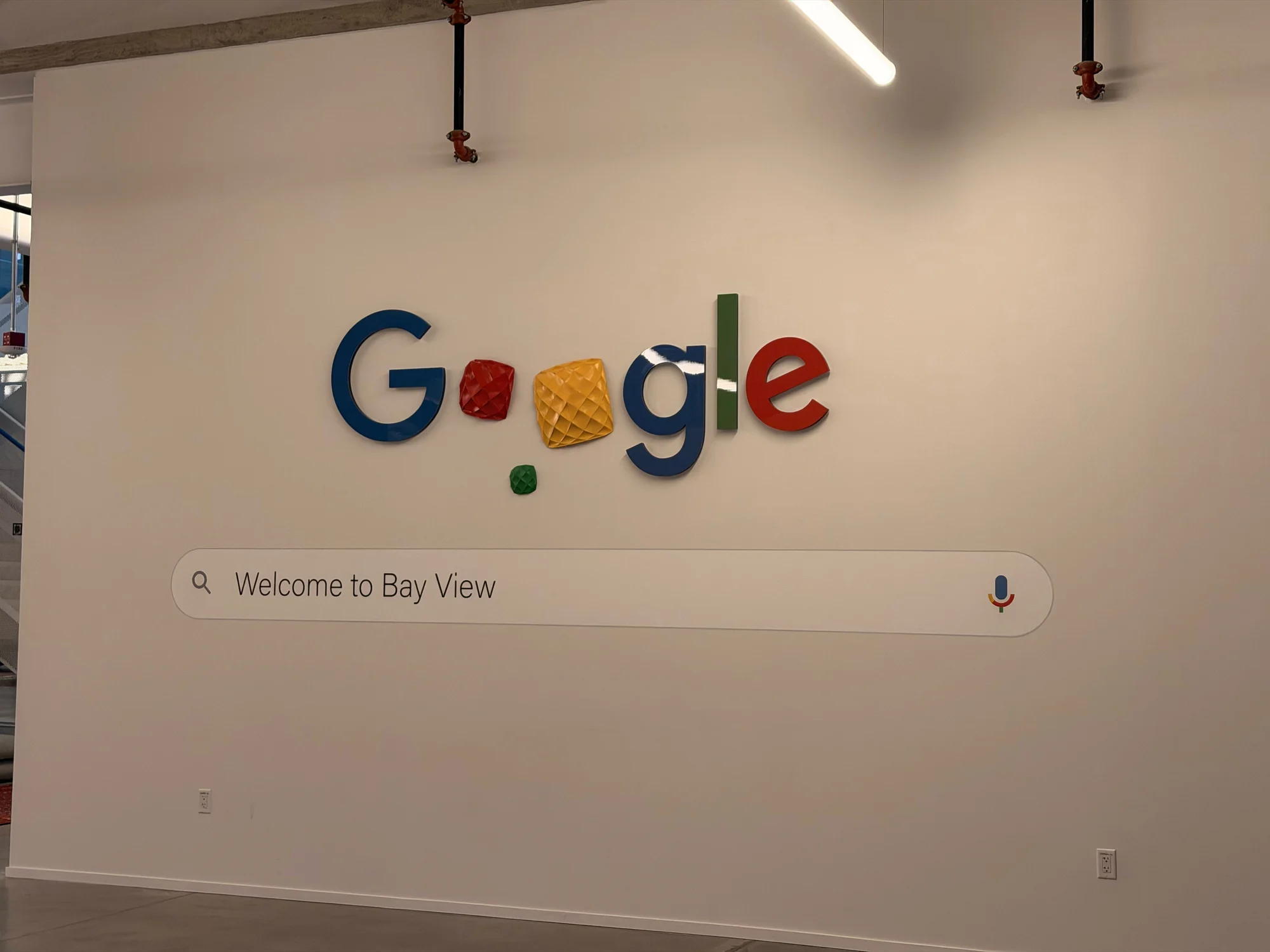 Registro 9 da visita ao Google em Bay View, Mountain View