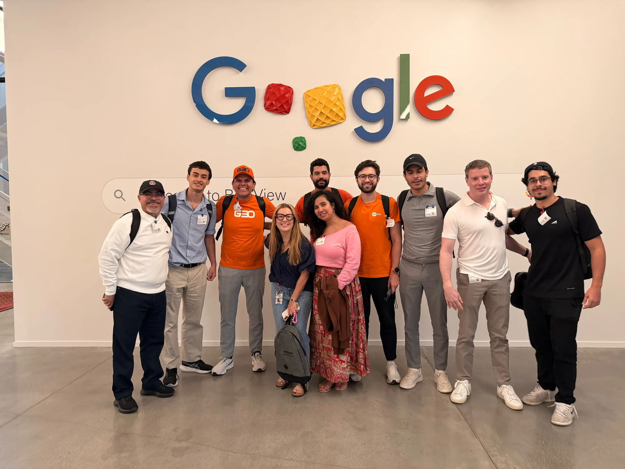 Registro 10 da visita ao Google em Bay View, Mountain View