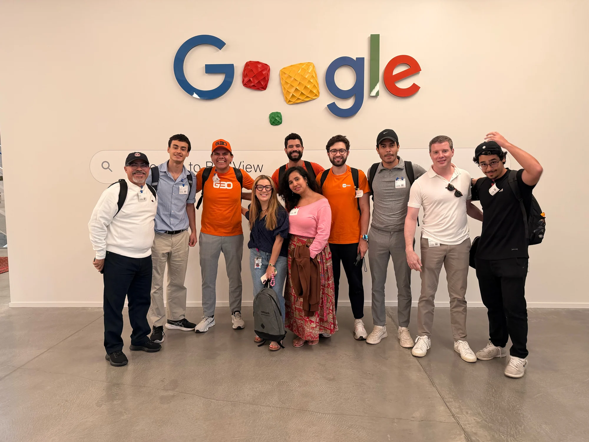 Registro 11 da visita ao Google em Bay View, Mountain View