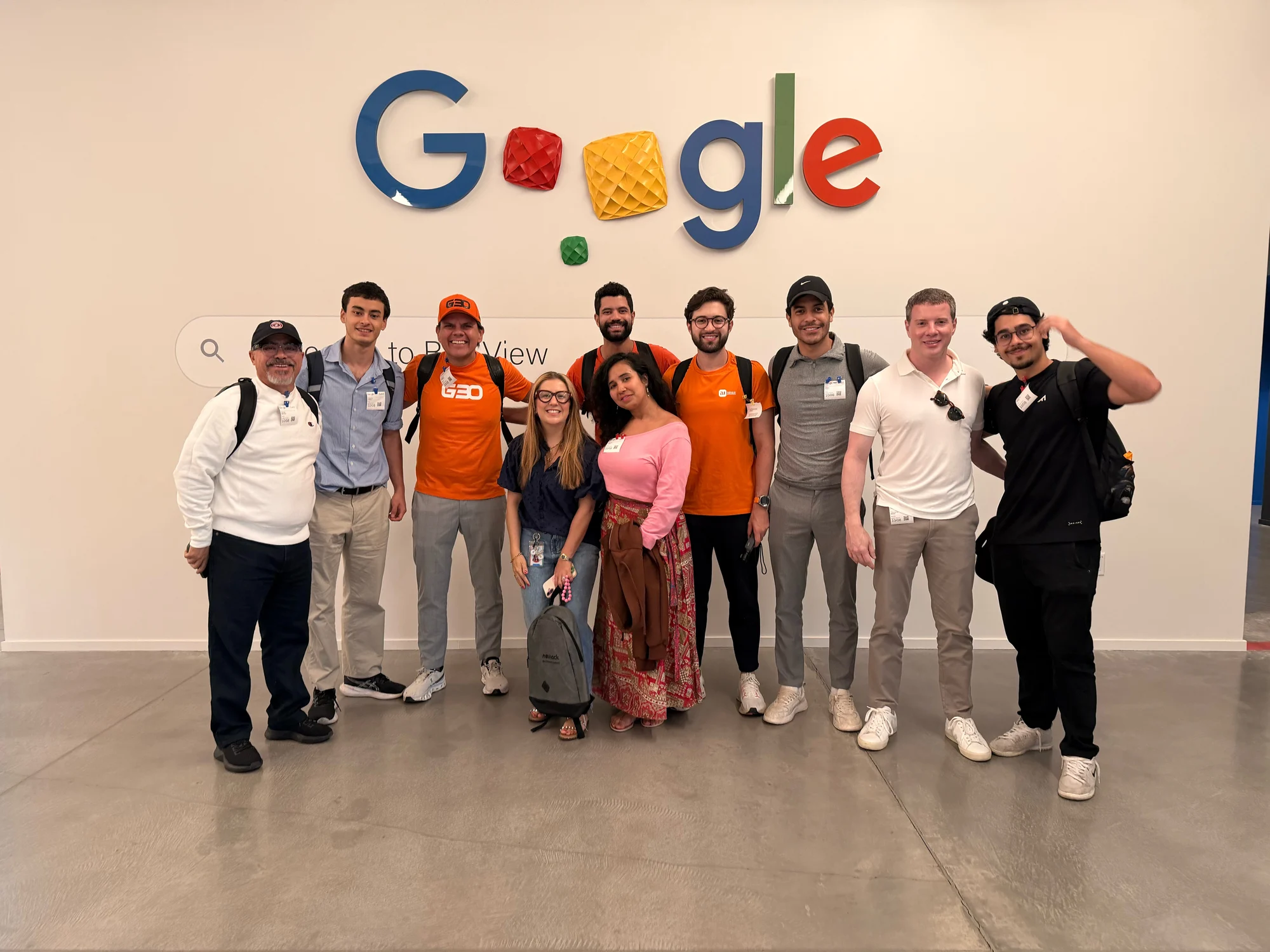 Registro 12 da visita ao Google em Bay View, Mountain View