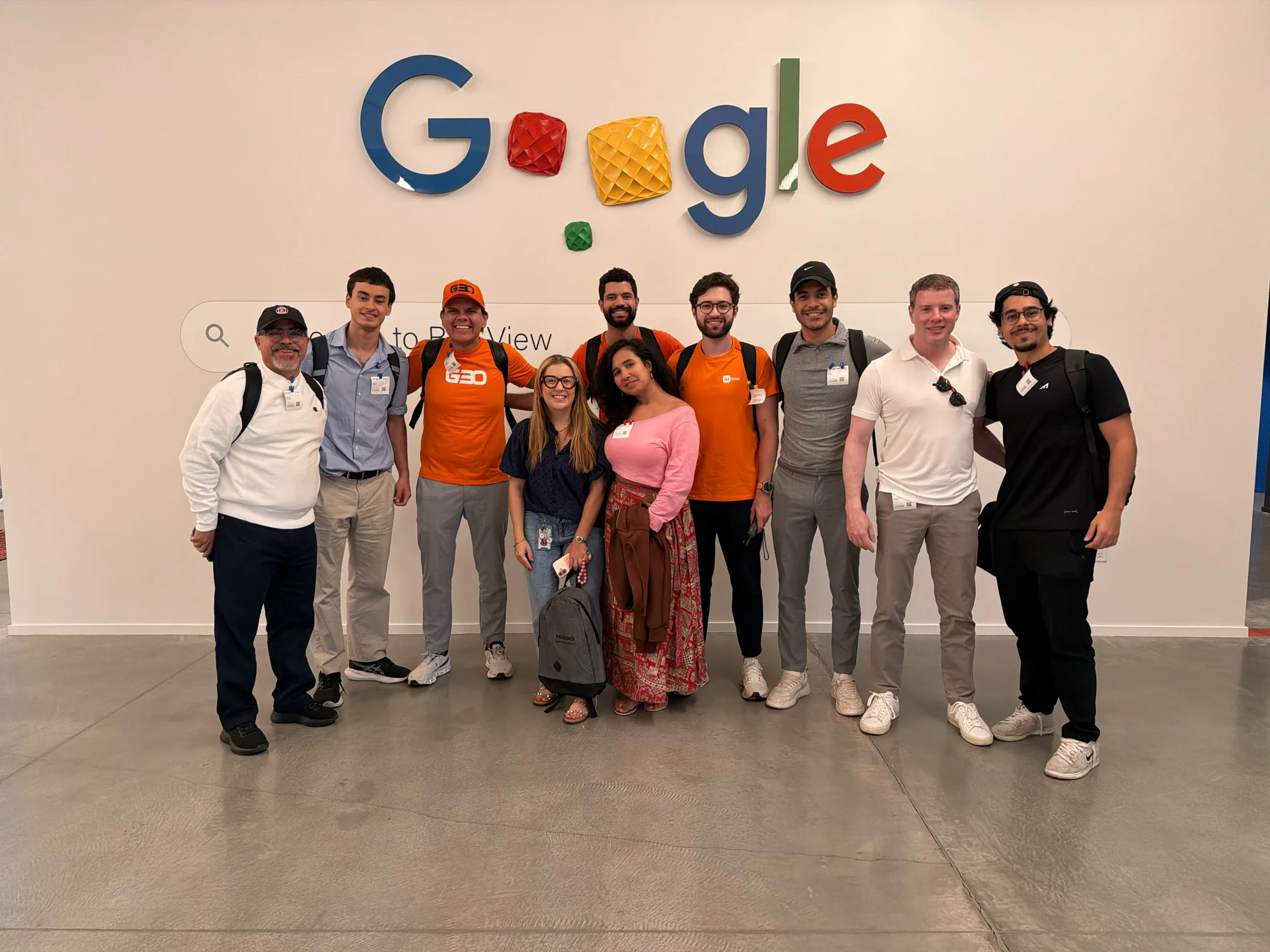 Registro 13 da visita ao Google em Bay View, Mountain View