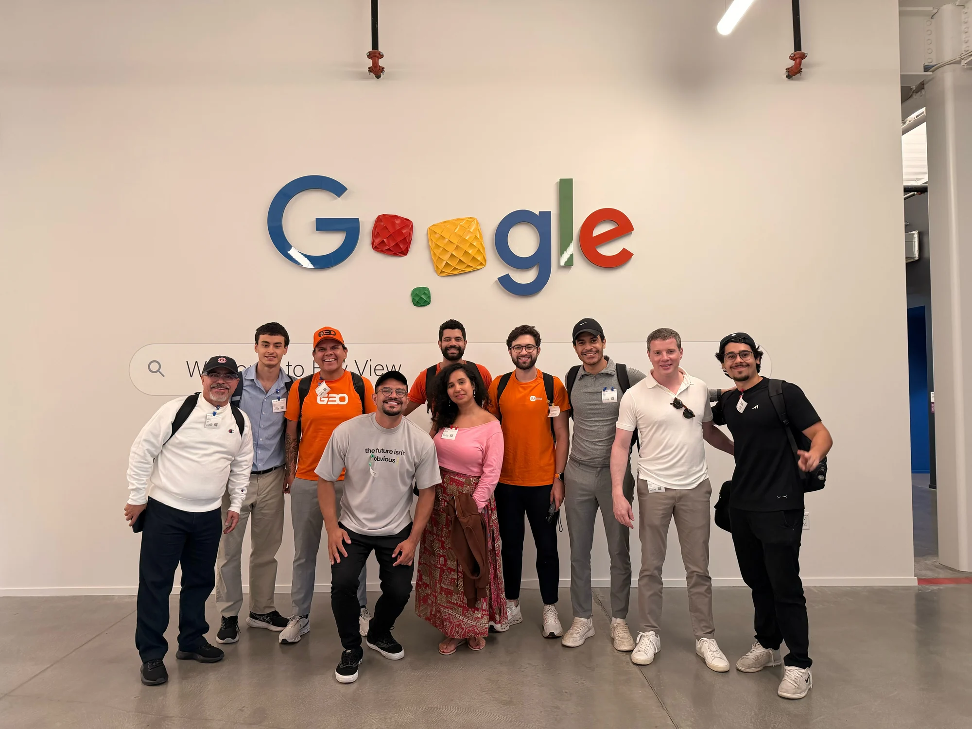 Registro 14 da visita ao Google em Bay View, Mountain View
