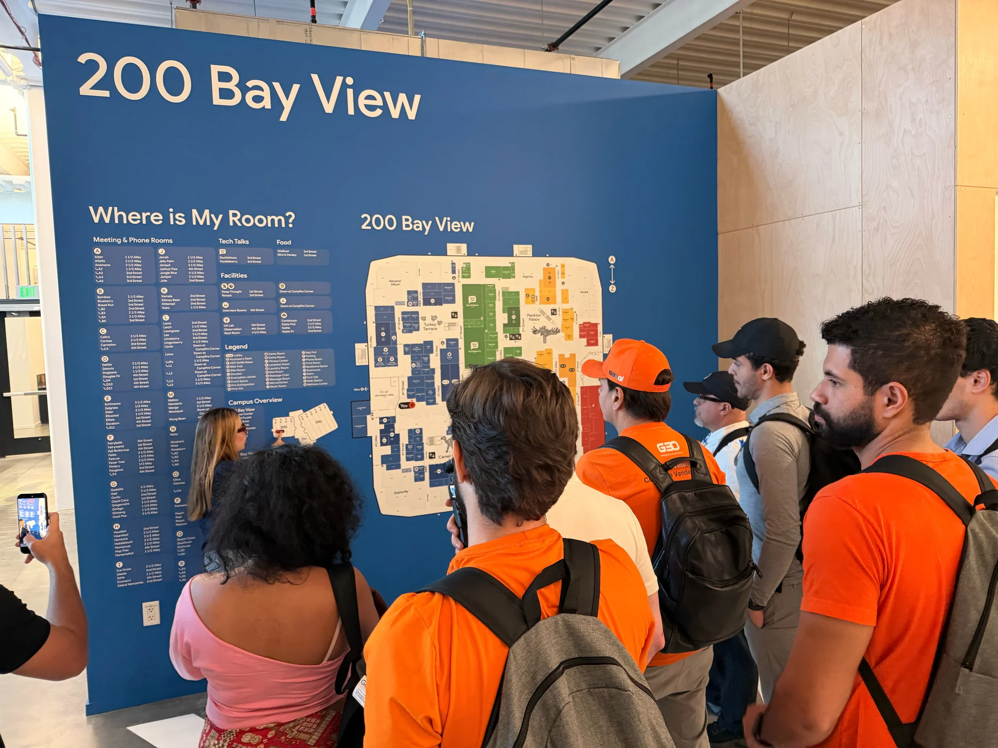 Registro 15 da visita ao Google em Bay View, Mountain View