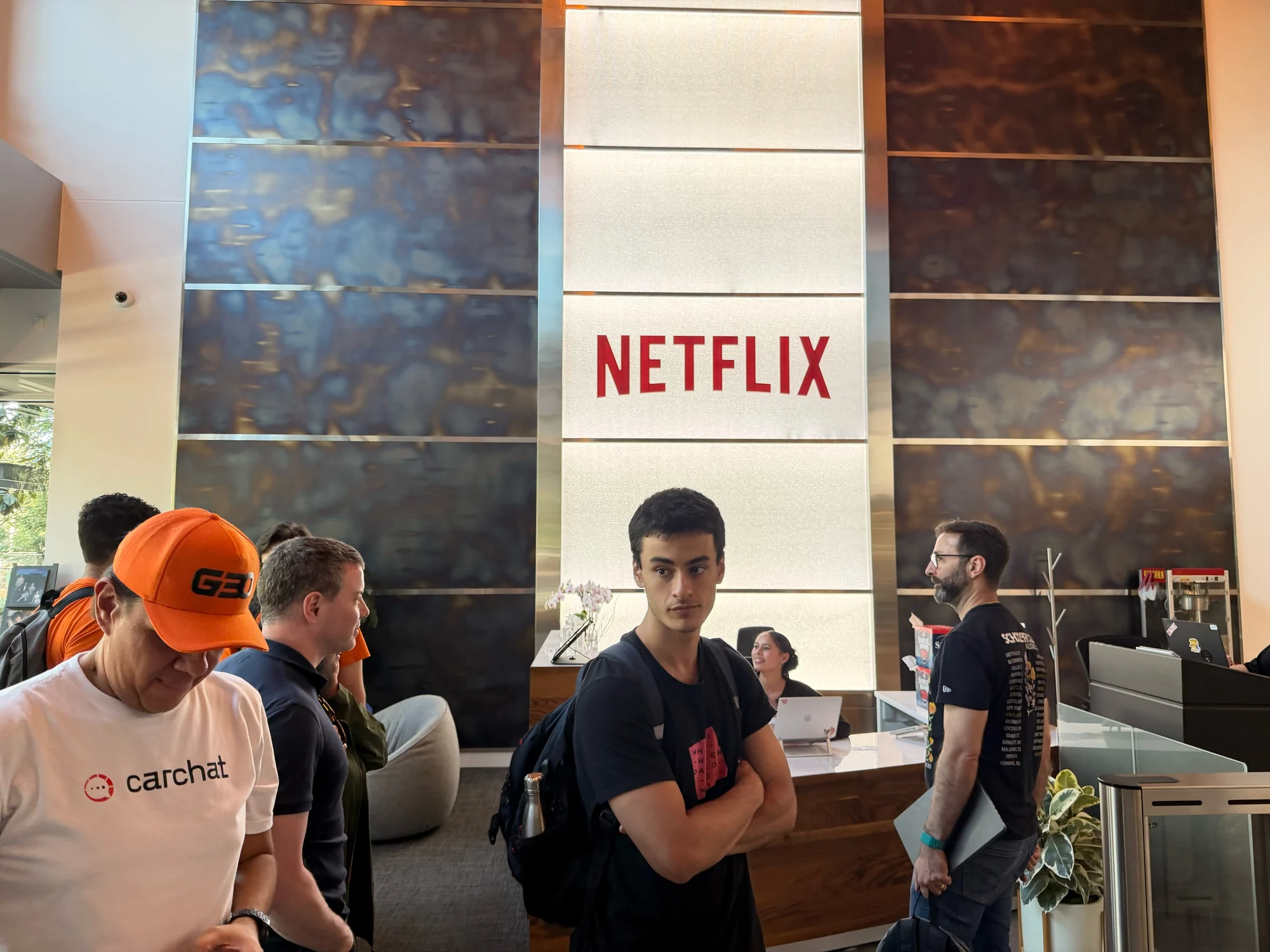 Registro 1 da visita à Netflix em Los Gatos