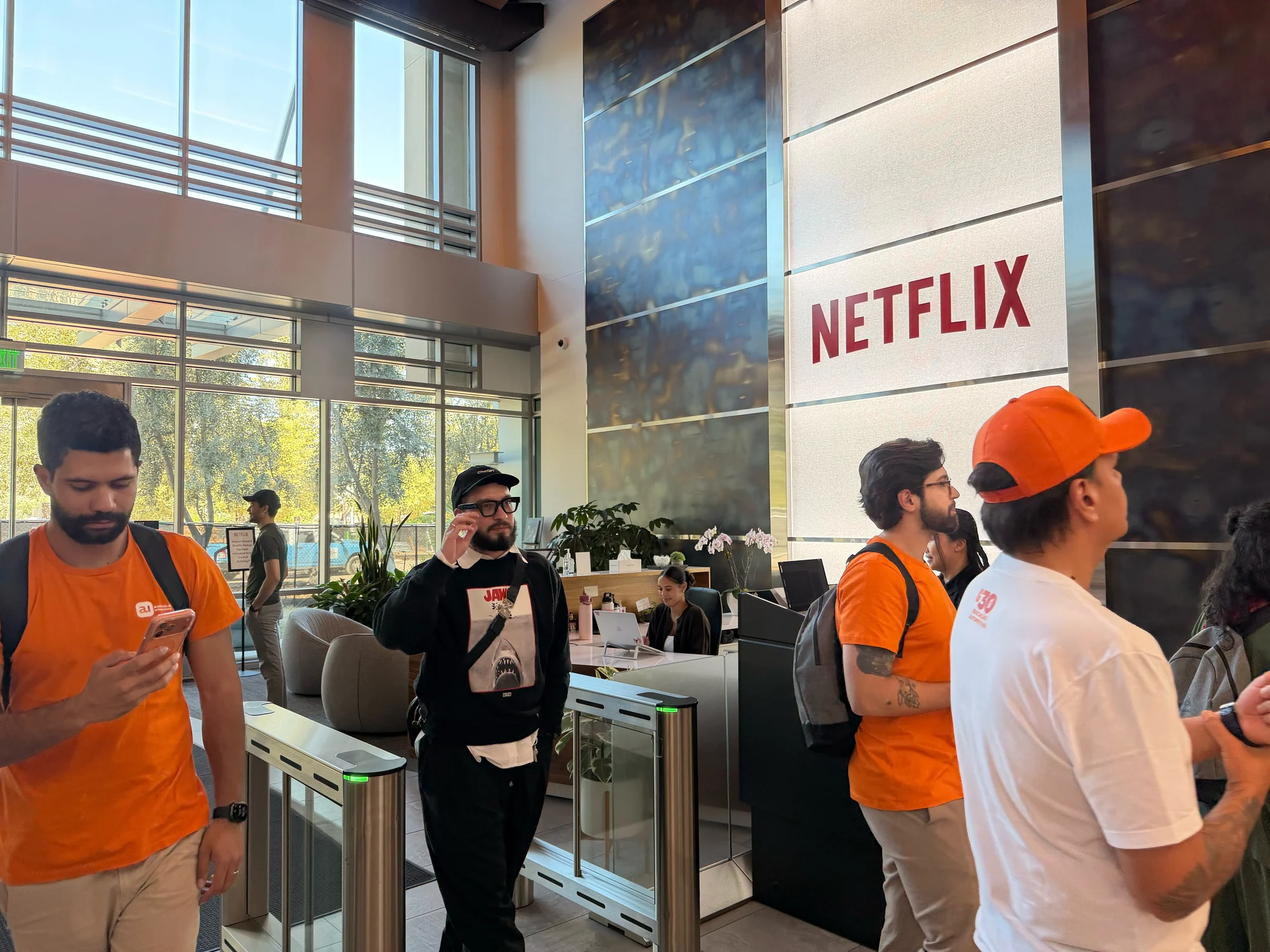 Registro 4 da visita à Netflix em Los Gatos