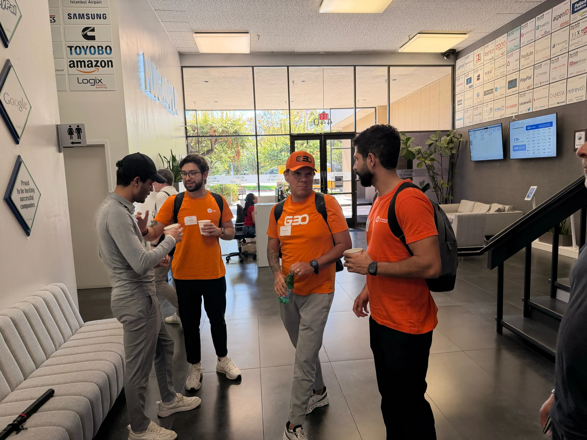 Registro 1 da visita à Plug and Play em Sunnyvale